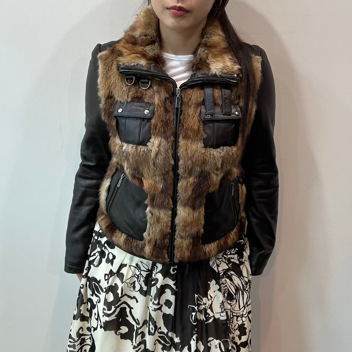 브라운 리얼퍼 양가죽자켓 상품이미지2