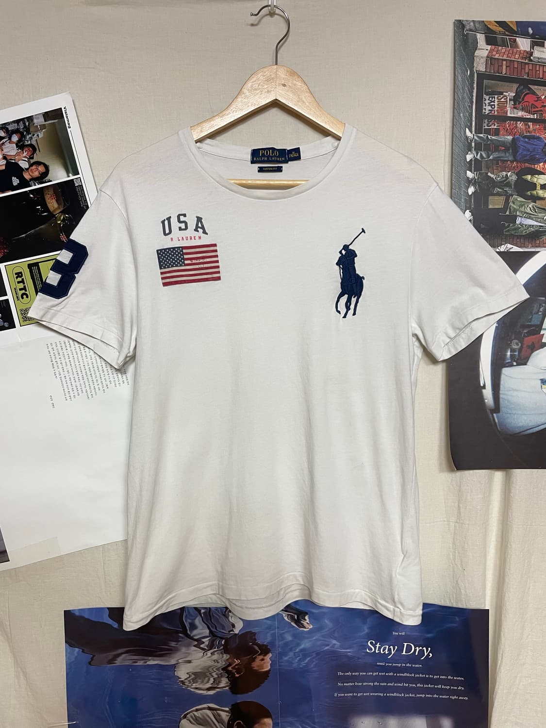 폴로 성조기 반팔 티셔츠 상품이미지1