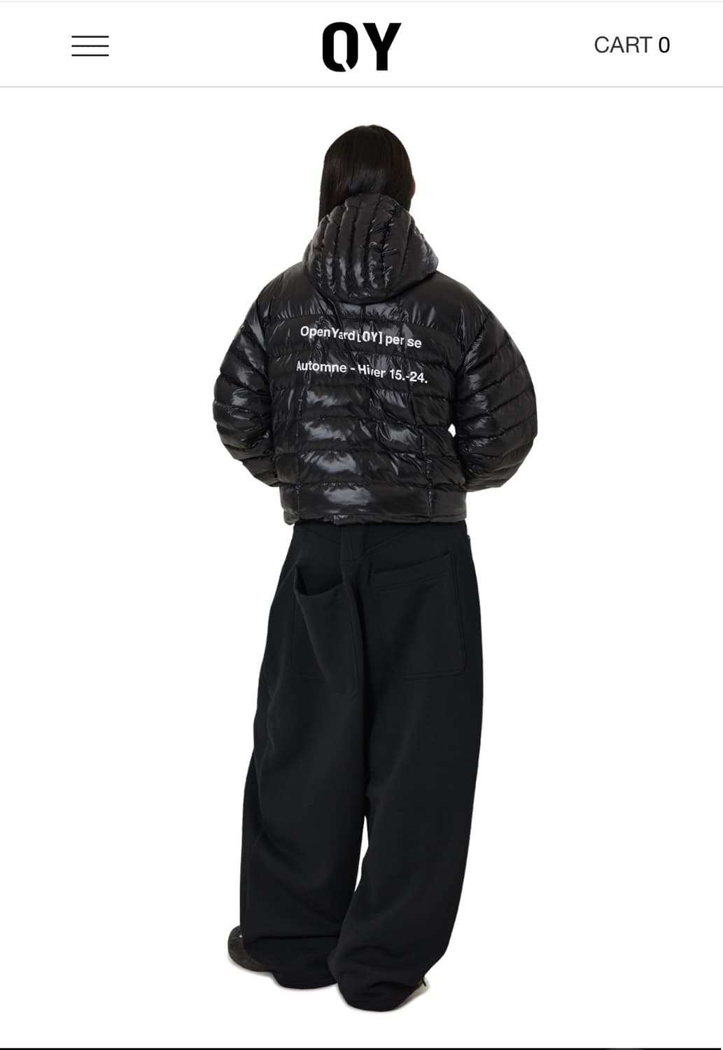 CURVED ZIPPER LIGHTWEIGHT PUFFER JACKET 상품이미지2