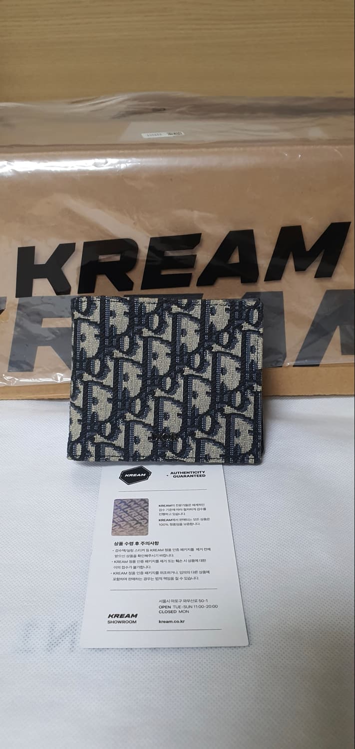 디올 오블리크 반지갑/지갑 새상품급 정품(감정O) 상품이미지1