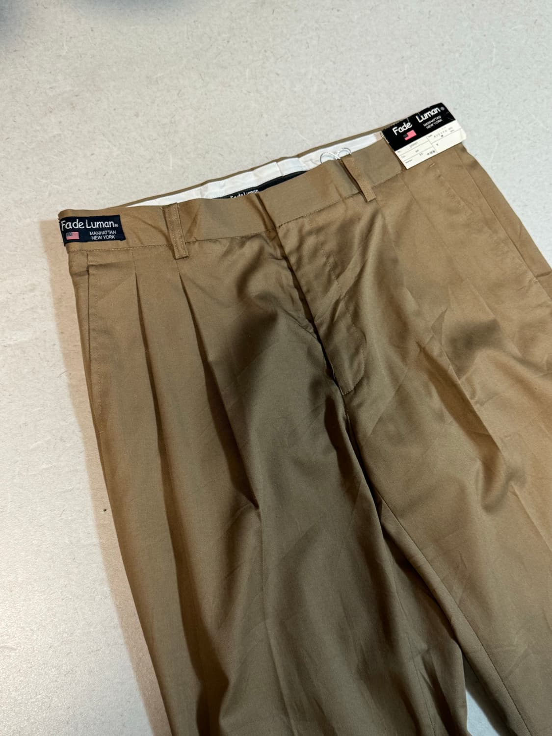 Fade luman 일본빈티지 면 치노 팬츠 슬랙스 32 데드스탁 상품이미지3