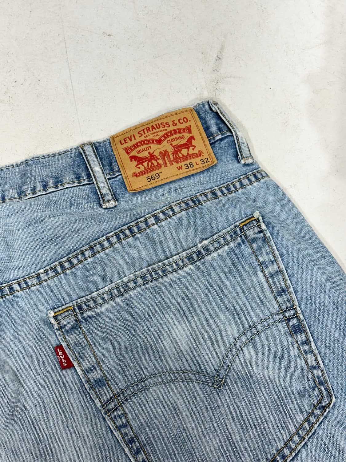 리바이스 569 와이드 연청 데님 청바지 워크 팬츠 상품이미지6