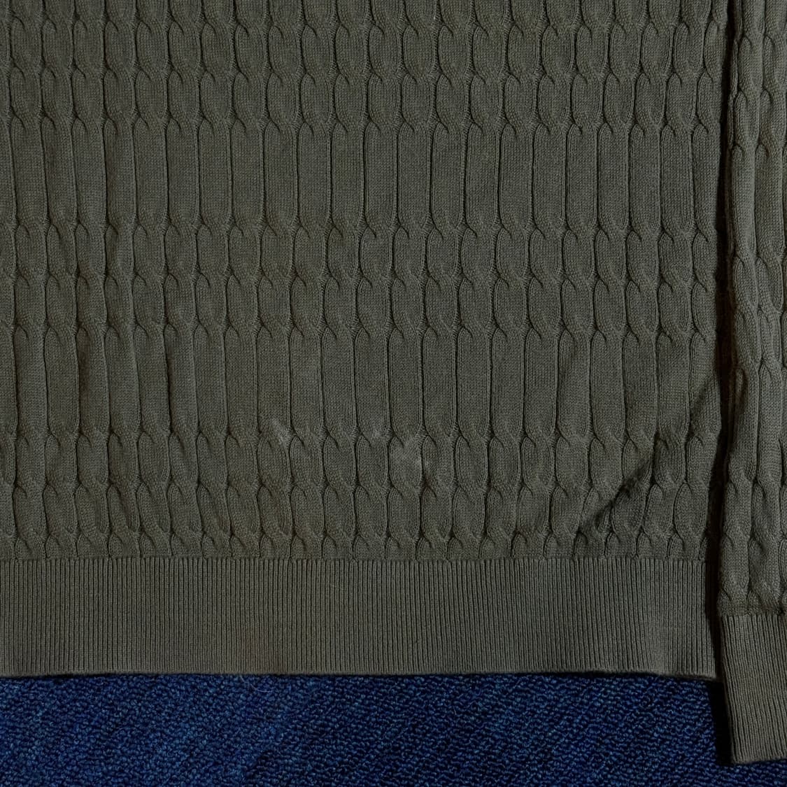 타미힐피거 케이블 니트 올리브 상품이미지3