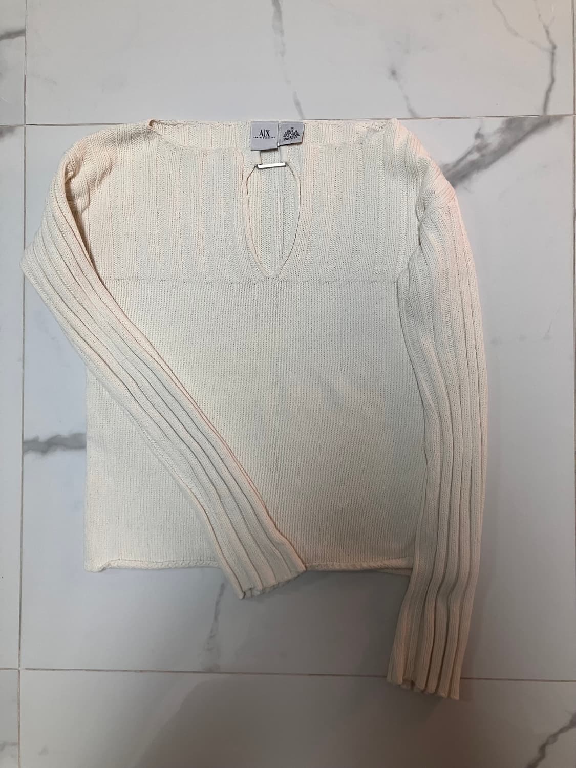 AX 아르마니 익스체인지 Y2K 키홀 컷아웃 니트 상품이미지3