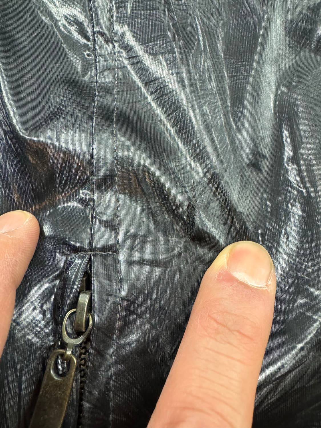 L)Selene 빈티지 패턴 인조가죽 집업 자켓 상품이미지3