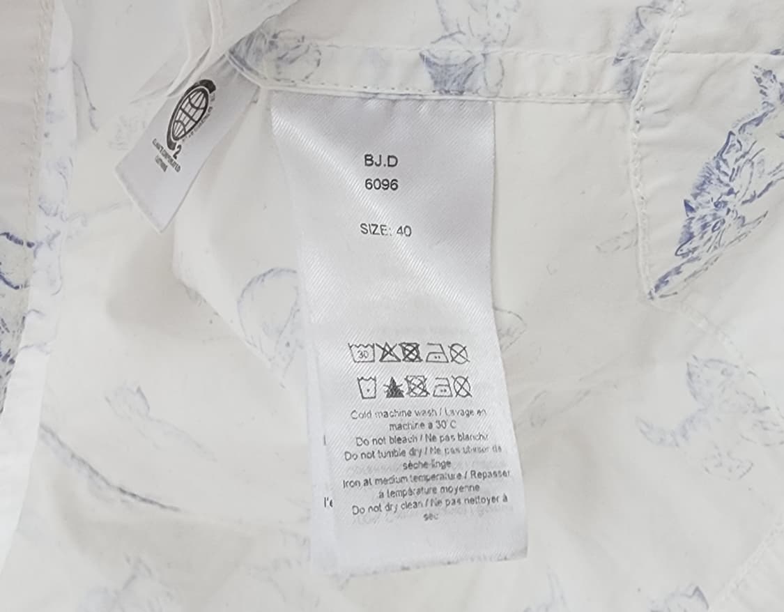 가니 Ganni 고양이 프린트 포플린 V넥 셔츠 상품이미지3