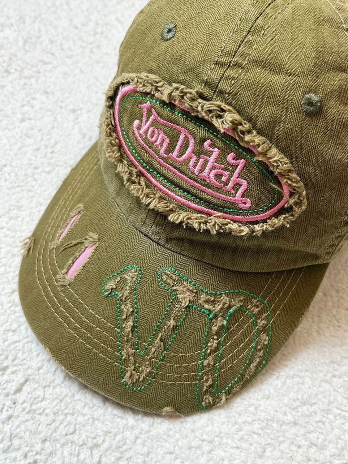 본더치 00's Y2K 빈티지드 볼캡 모자 A1761 상품이미지3