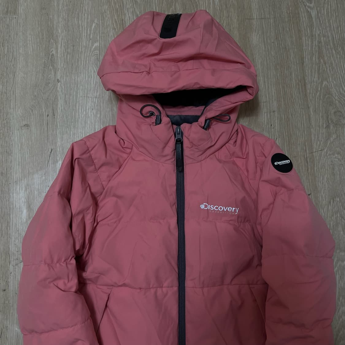 디스커버리 키즈 덕다운 후드 롱패딩 120  상품이미지2