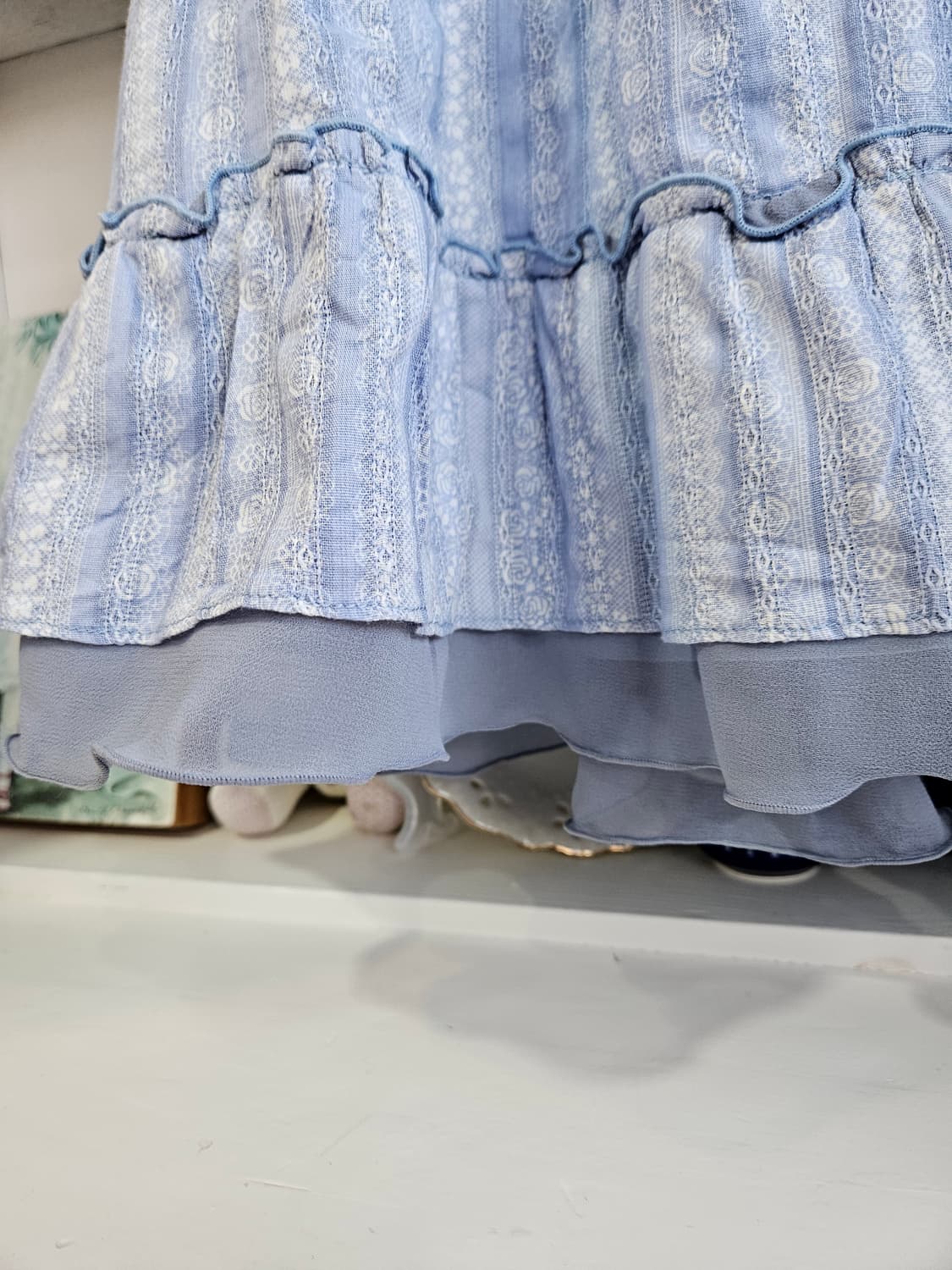 (Axes Femme) 레이스 스트라이프 원피스 상품이미지6