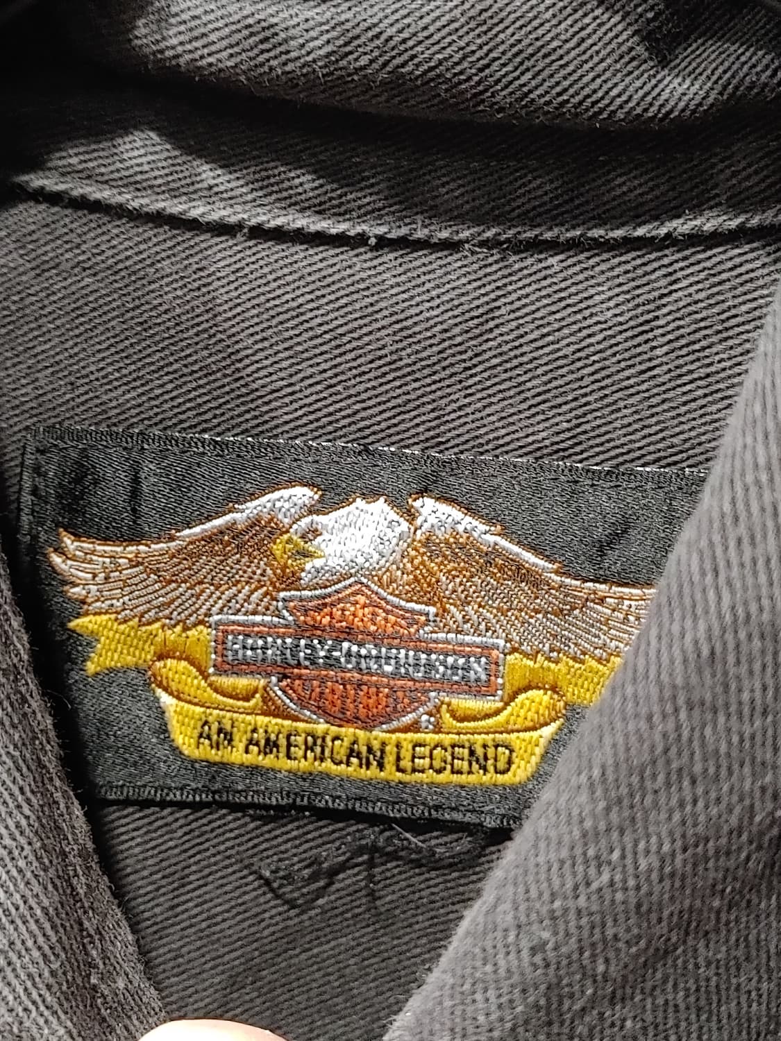 무배) 할리 데이비슨 데님 셔츠 - L 상품이미지2