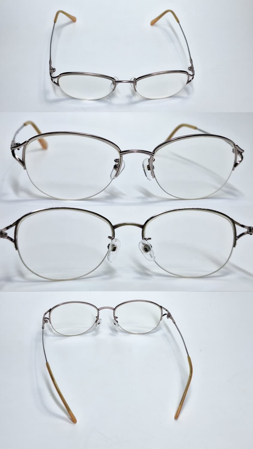 90s 일본 빈티지 ONLYFLEX OF-1004 반무테 안경테 초경량  상품이미지3