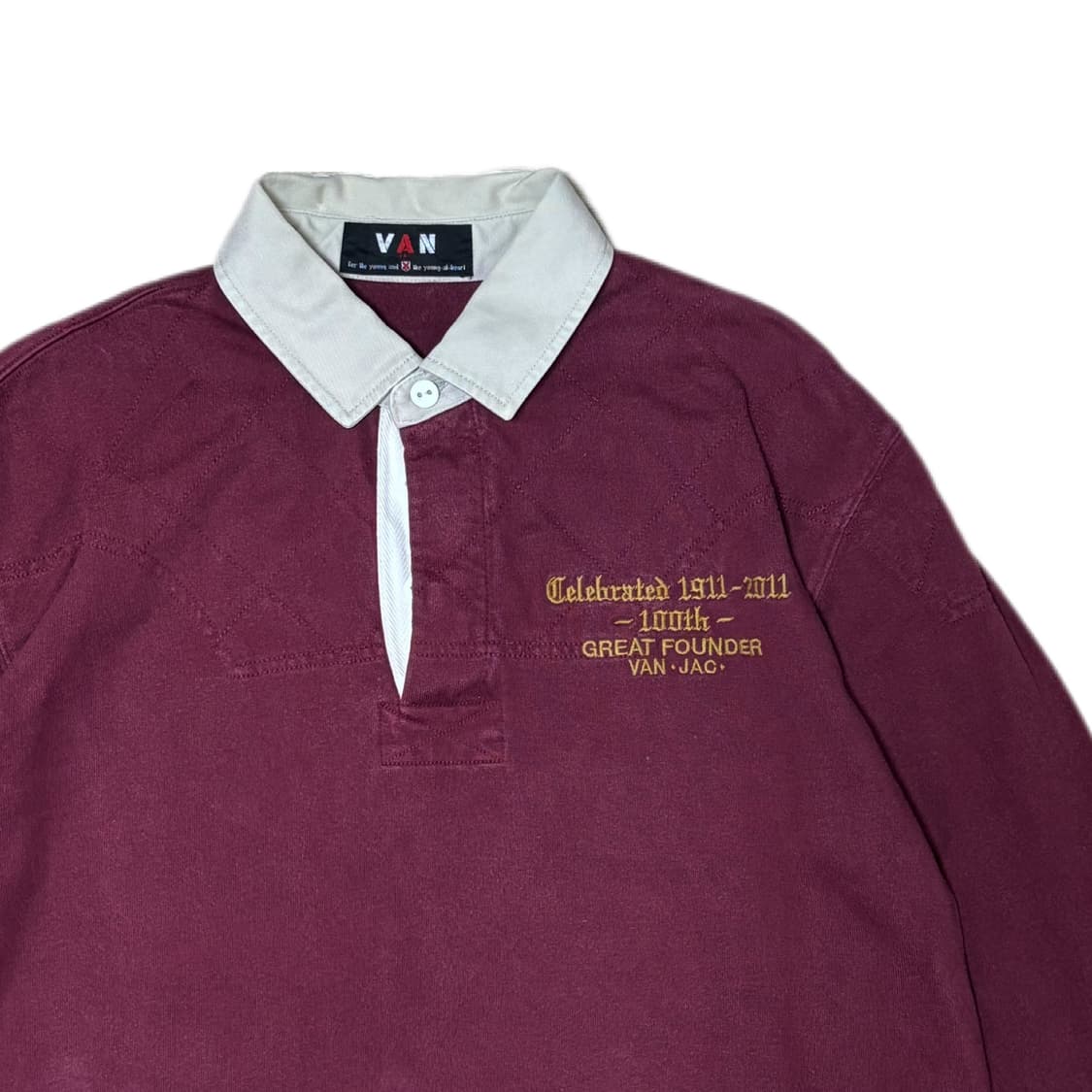 Van Jac rugby shirt Burgundy  상품이미지2