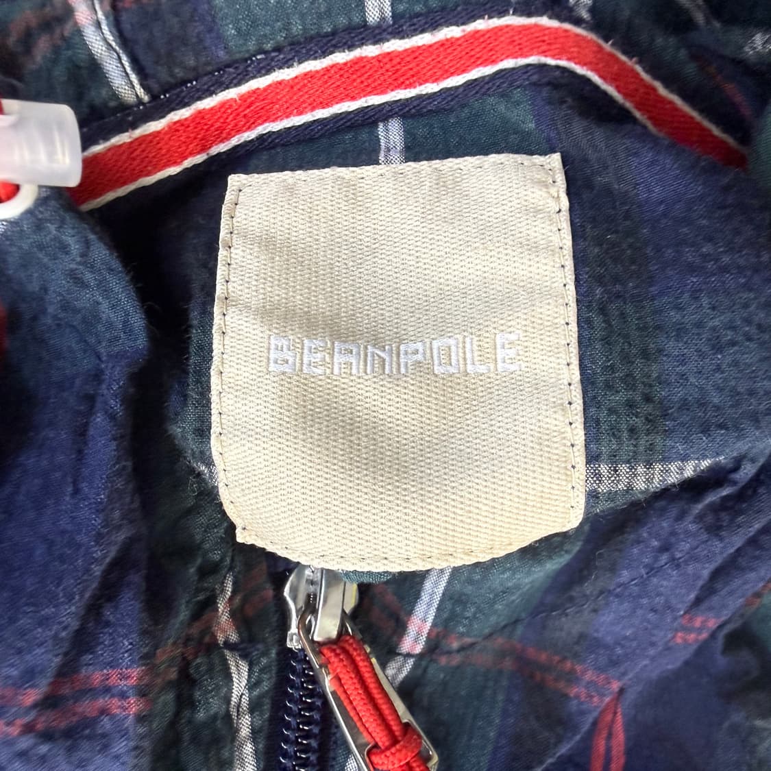 165 빈폴 키즈 여성 체크패턴 바람막이 0313T 상품이미지3