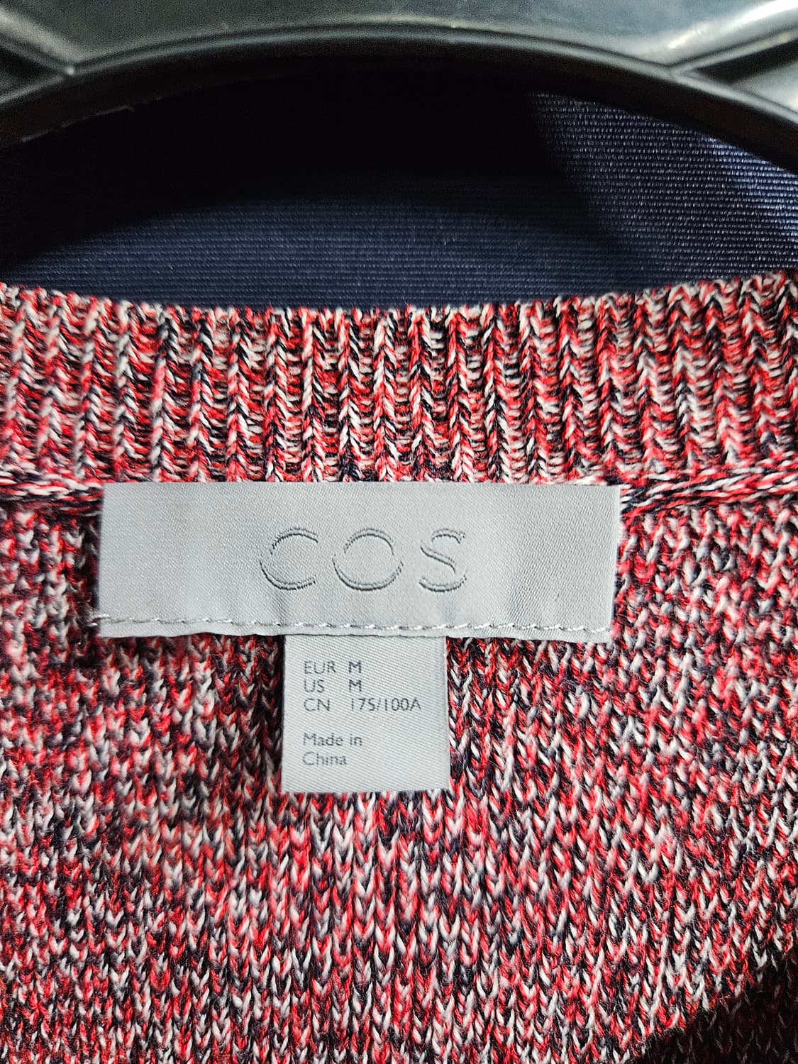 코스 멜란지 라이트 버건디 남성 슬림핏 95 니트 상품이미지3