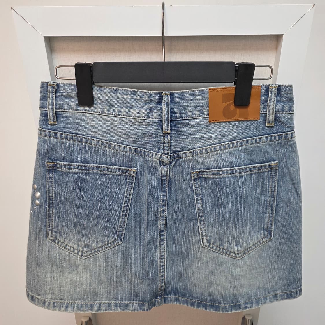 YaWhat 엔젤 워싱 데님 스커트  상품이미지4