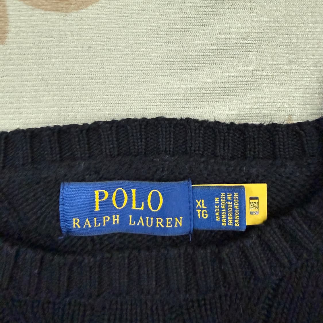 (XL)폴로 랄프로렌 케이블 꽈배기니트(블랙) 상품이미지3