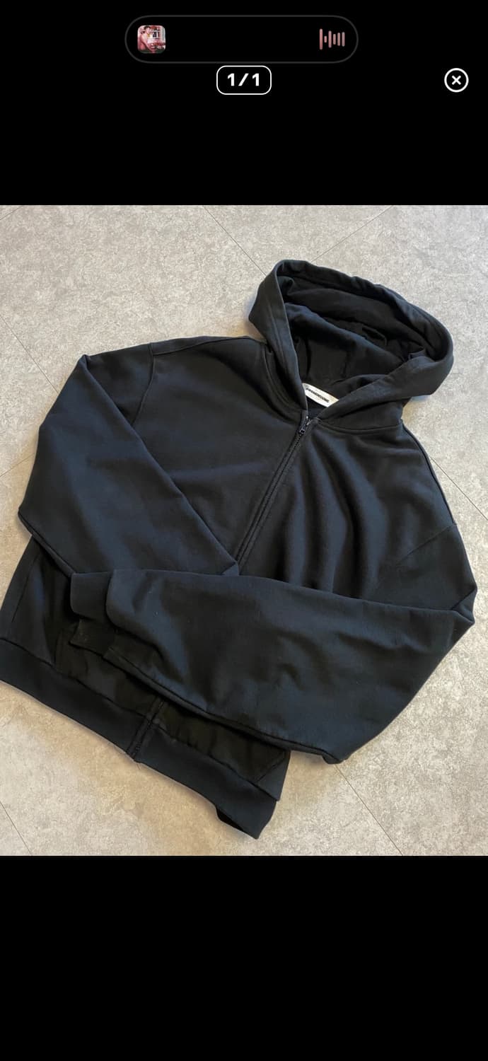 (구매글) mudule lounge 후드집업 블랙 2 상품이미지4
