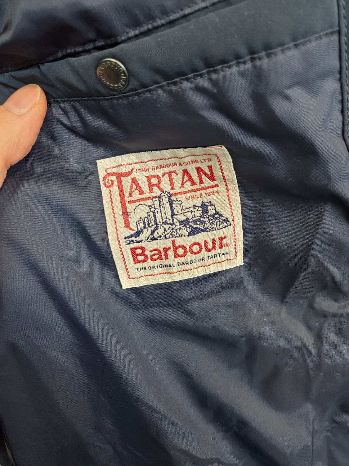 바버 3버튼 패딩 블레이저 자켓 L xl 상품이미지4