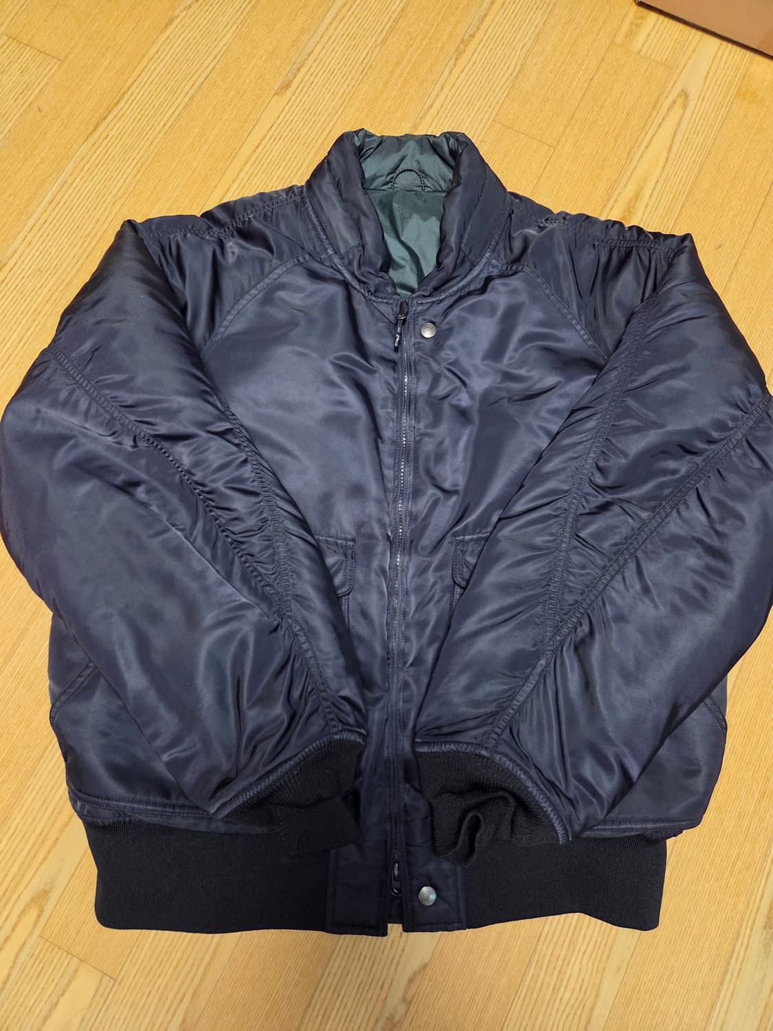 루트파인더 파일럿 자켓 블랙, 그린 리버시블 L사이즈 상품이미지1