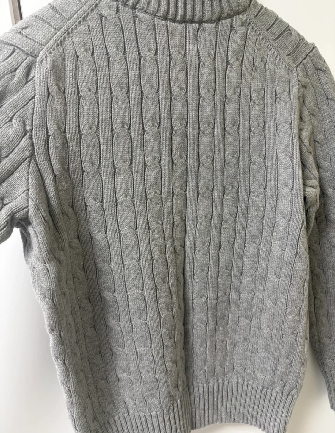 정품 폴로 랄프로렌 꽈배기 하프집업 44가능 M 10-12그레이 상품이미지3