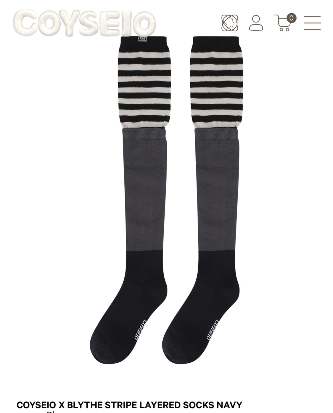 코이세이오 브라이스 스트라이프 양말 구해요! 상품이미지1