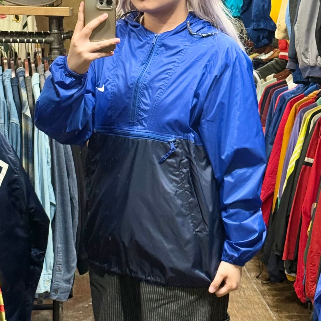 [HI] 나이키 바람막이 블루 네이비 상품이미지4