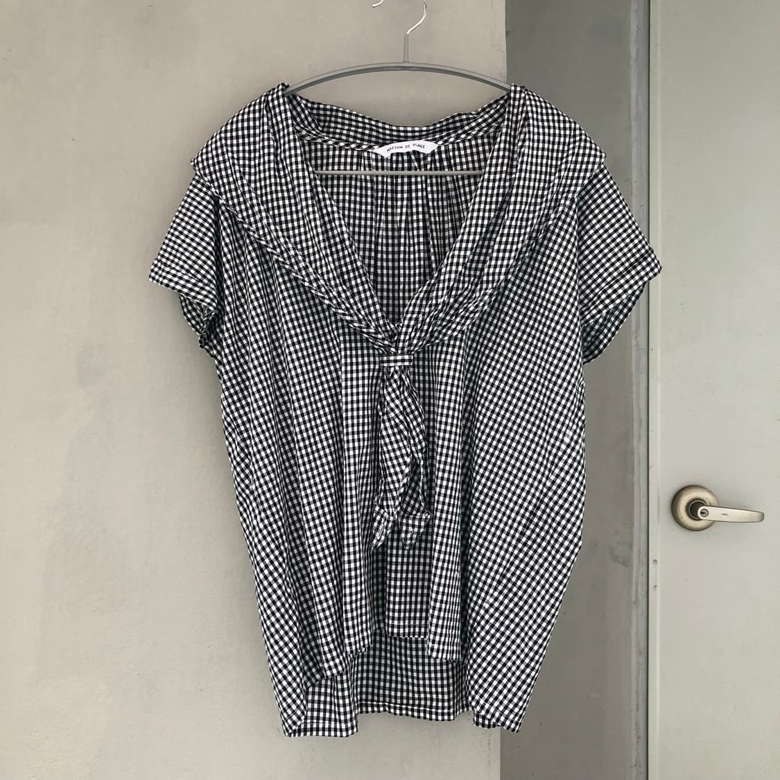 check blouse 상품이미지1