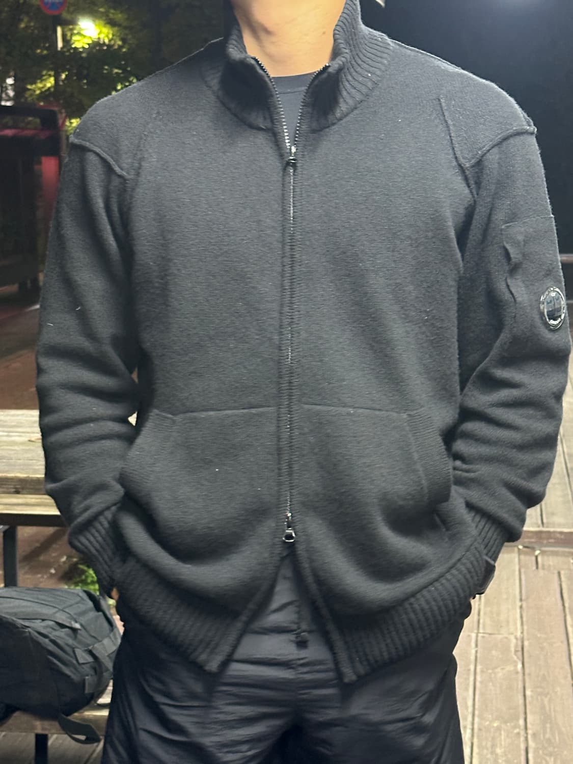 cp 니트 집업 상품이미지3