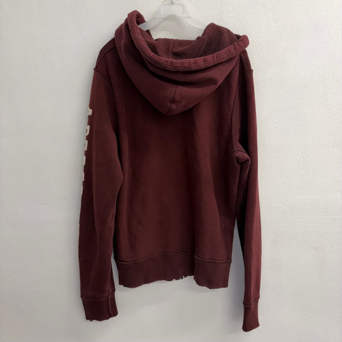 Y2k 아베크롬비 버건디 후드집업(L) 상품이미지2