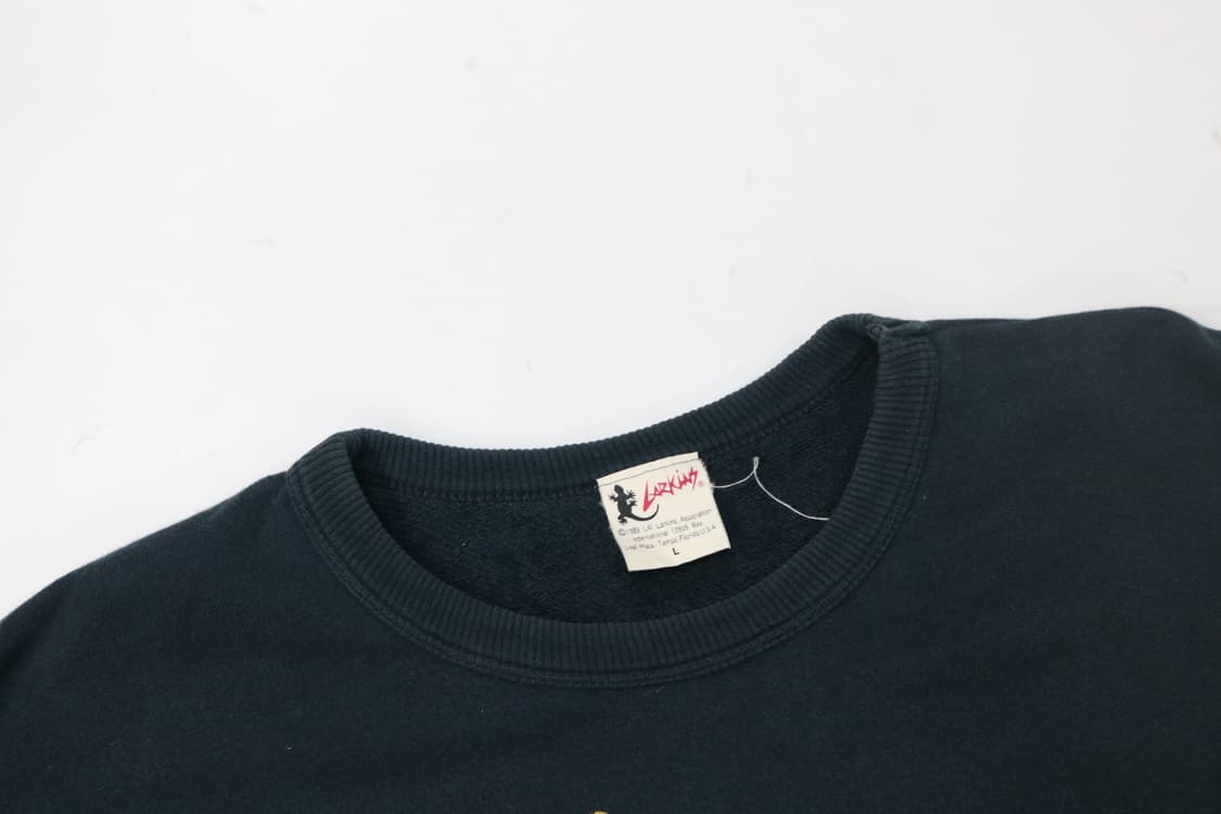 LARKINS 라킨스 빈티지 도마뱀 그래픽 네이비 롱슬리브 티셔츠 (L) 상품이미지4