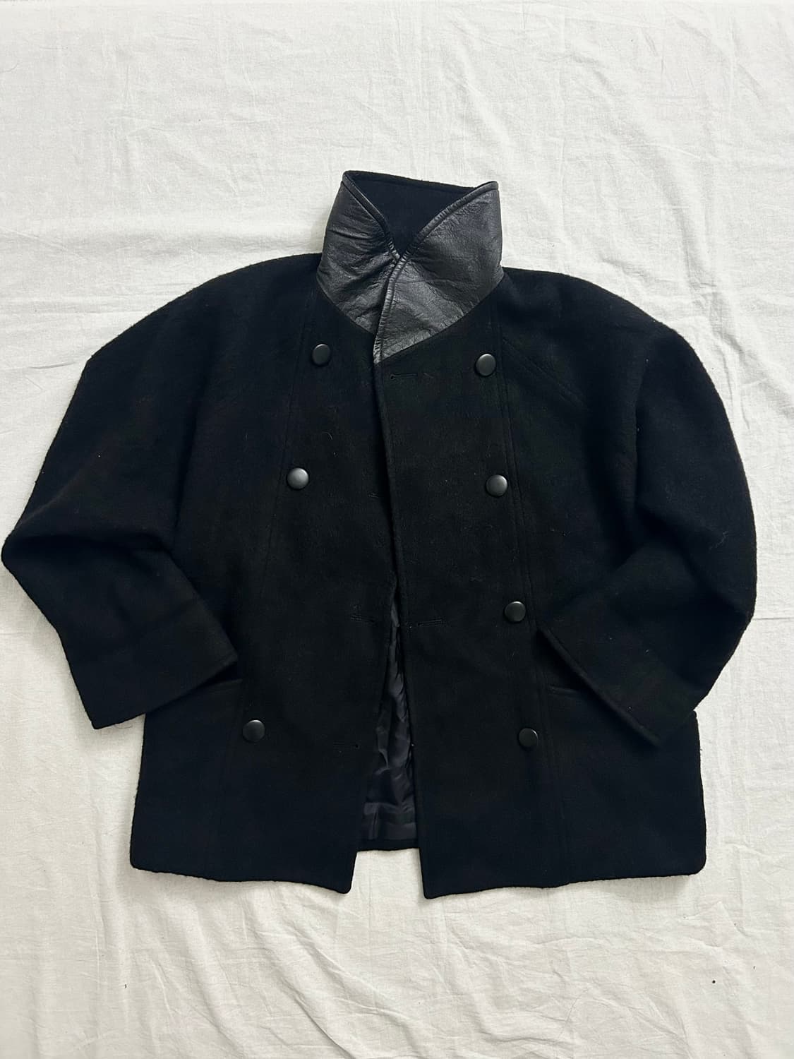 크리스찬 디올 80s 더블 브레스트 울 하프 코트 상품이미지1