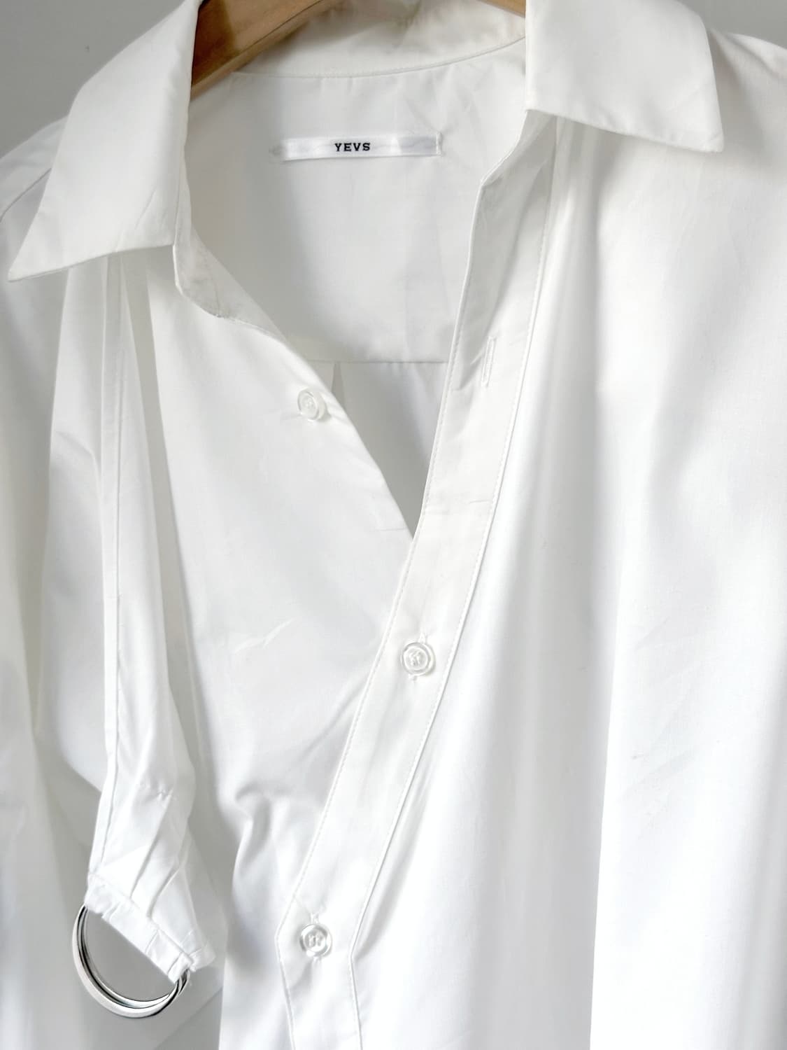 High gauge design belted panel shirt 상품이미지3