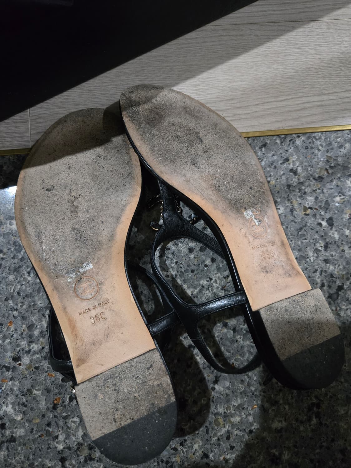 샤넬 체인 샌들 36사이즈 상품이미지3