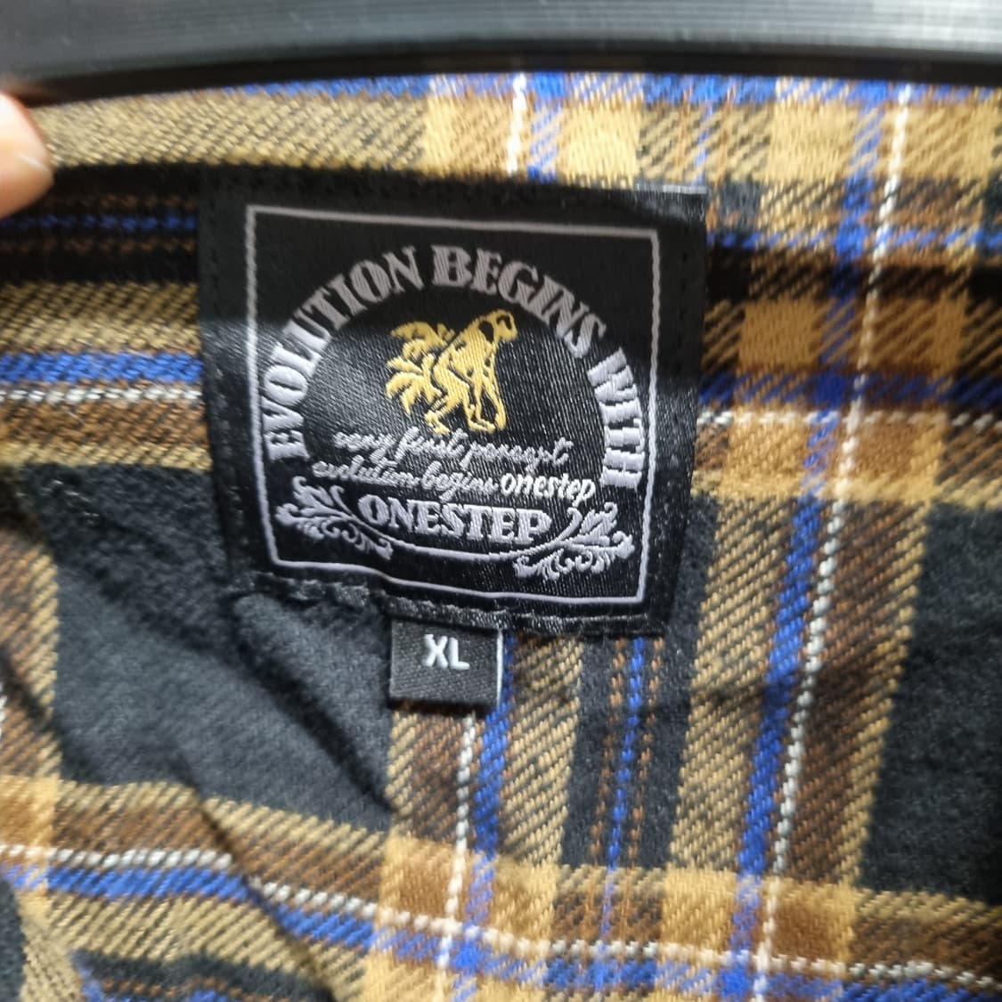 Evolution Begins 체크 셔츠 XL 상품이미지2