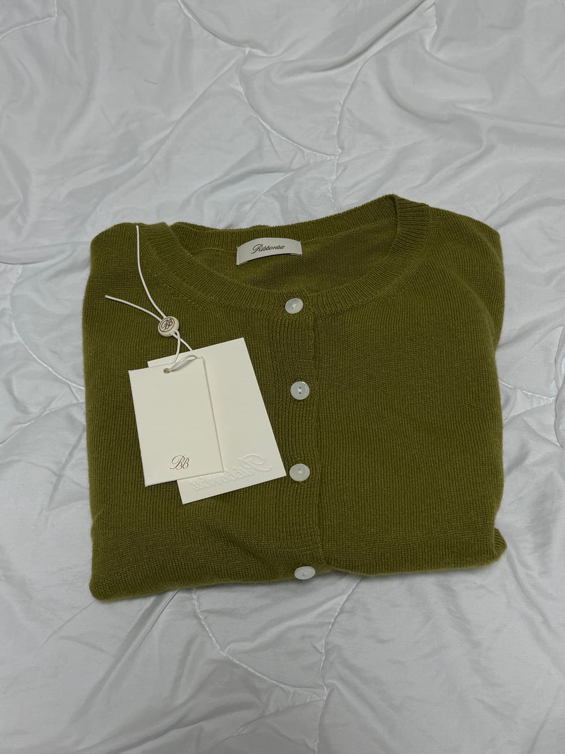 (1회착용) ribbonbit 리본빛 maon 가디건 상품이미지4