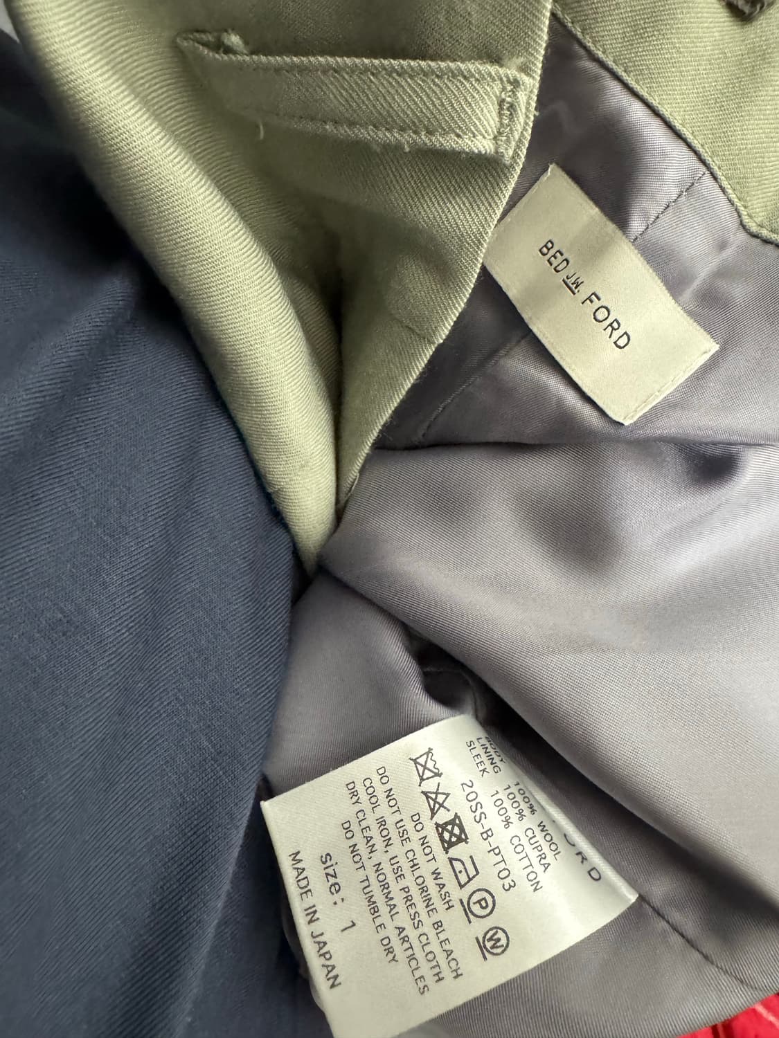 Bed J W Ford 20SS 슬릿팬츠 민트 상품이미지7