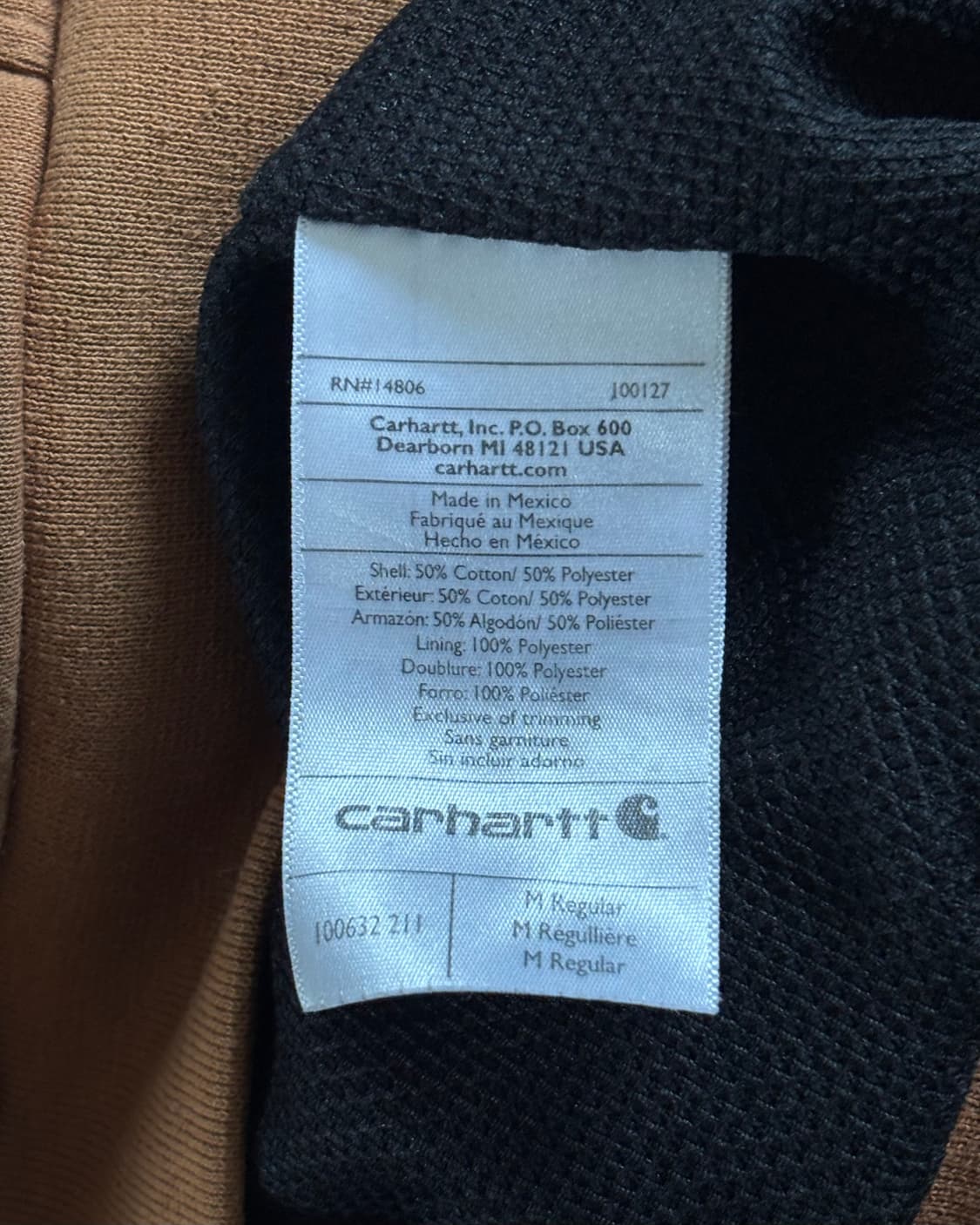 Carhartt 칼하트 된장컬러 써멀 후드집업 상품이미지8