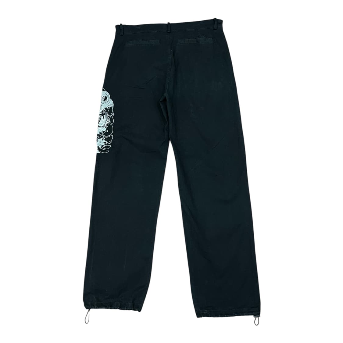 잉어 자수 블랙 팬츠 상품이미지4