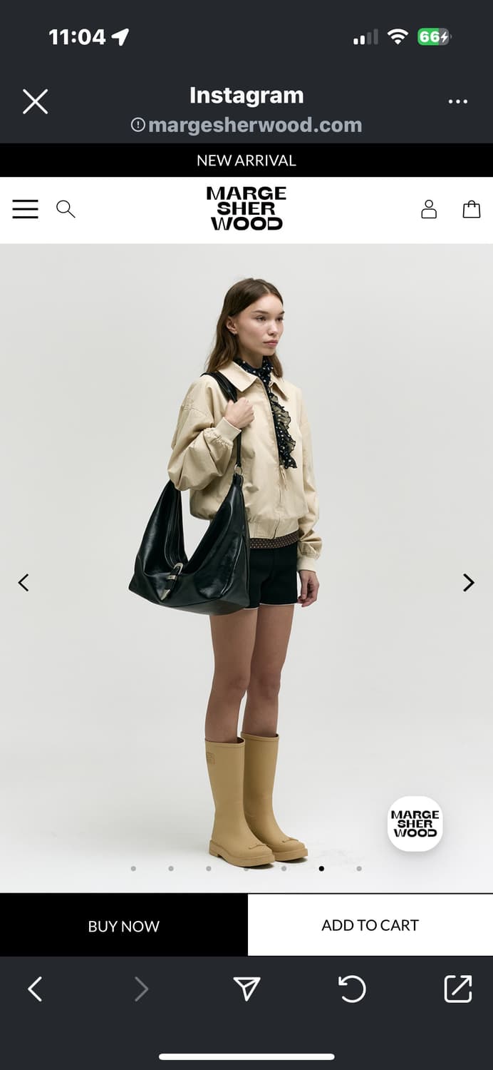 미개봉 새상품 : 마지셔우드 BELTED HOBO_black 상품이미지4