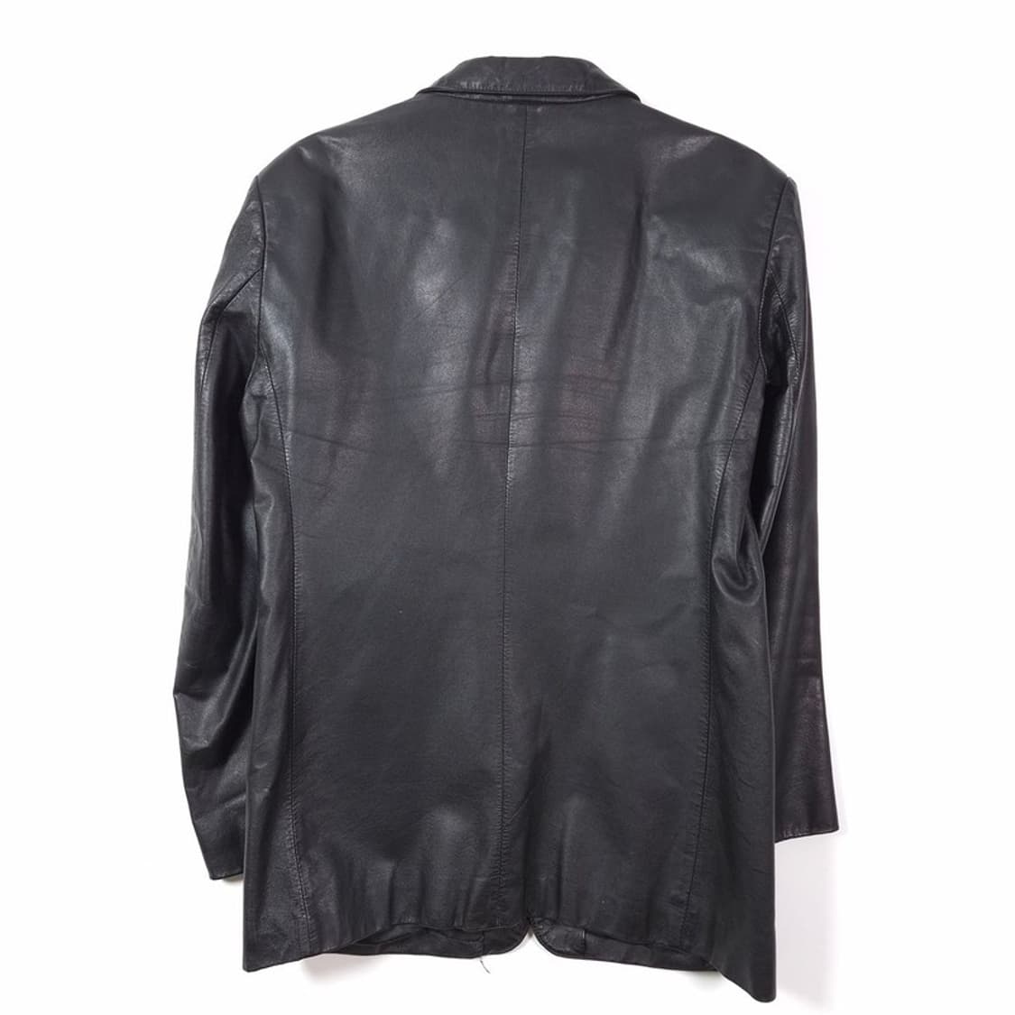 빈티지 소가죽 3버튼 클래식 레더 자켓 M 상품이미지4