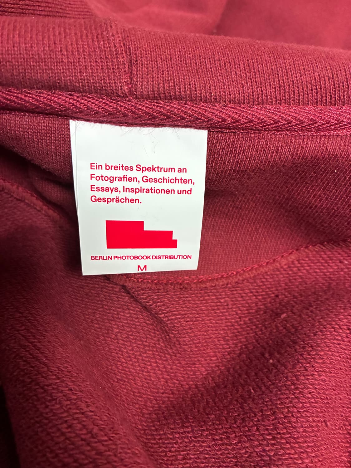 베를린포토북 후드집업 버건디M사이즈 상품이미지4