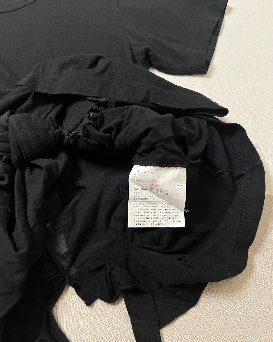 꼼데가르송 매듭디테일 티셔츠 comme des garcons 상품이미지6