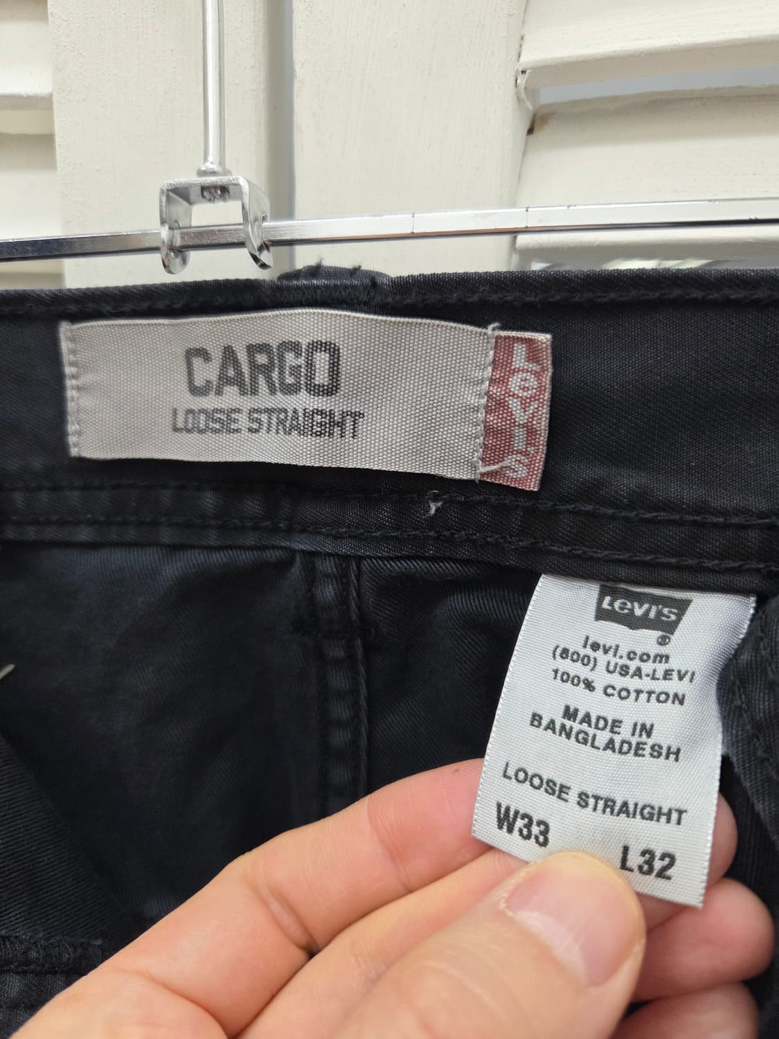 리바이스 블랙 카모플라쥬 카고 팬츠 상품이미지5