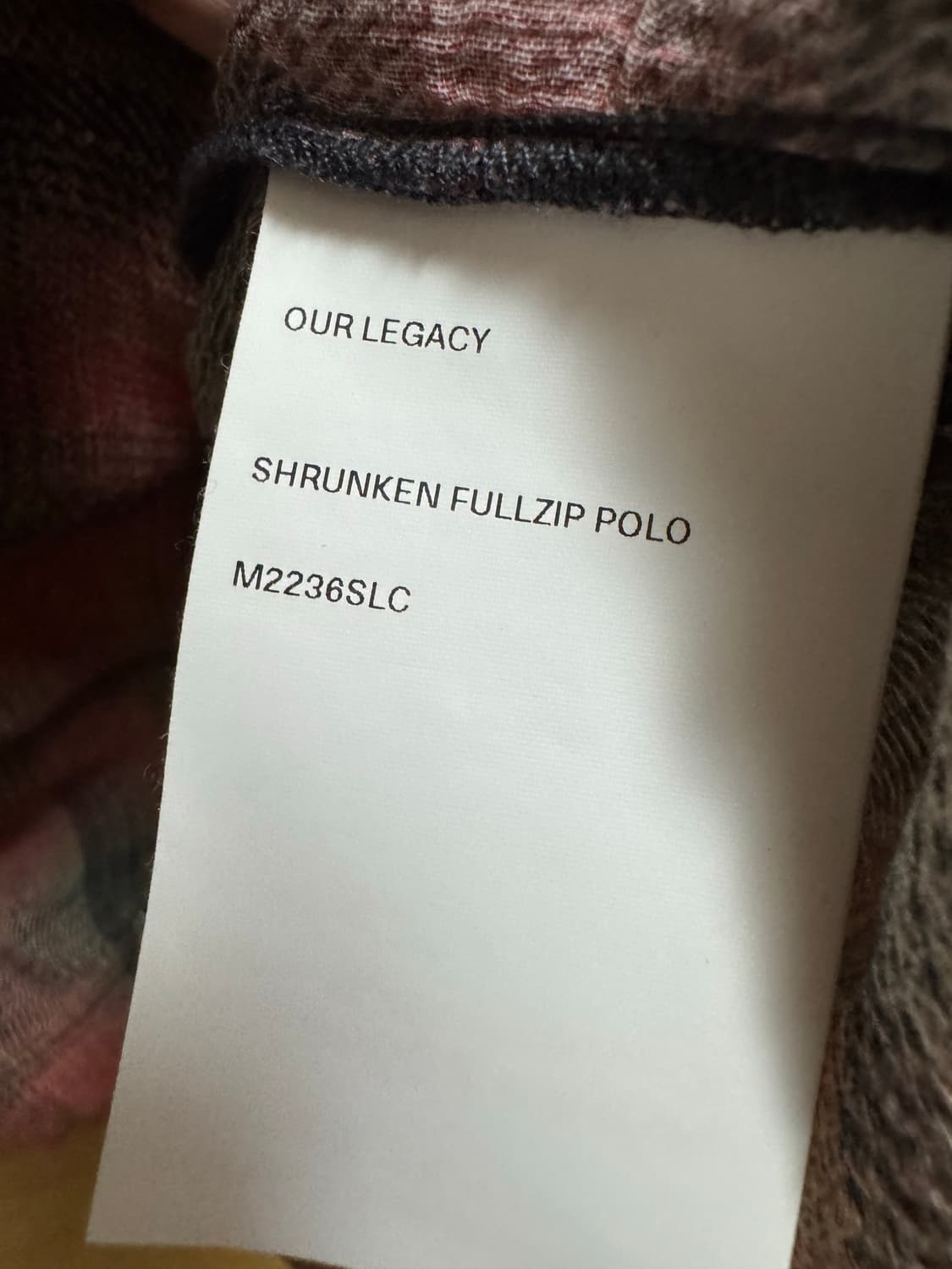 아워레가시 슈렁큰 집업 자켓 판매합니다! 상품이미지6