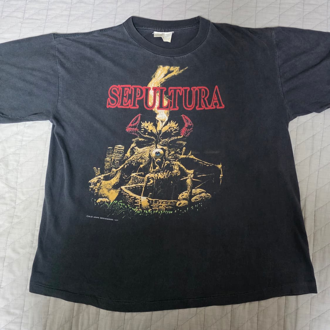 [L] 90s 세풀투라 Sepultura 빈티지 밴드티 상품이미지1