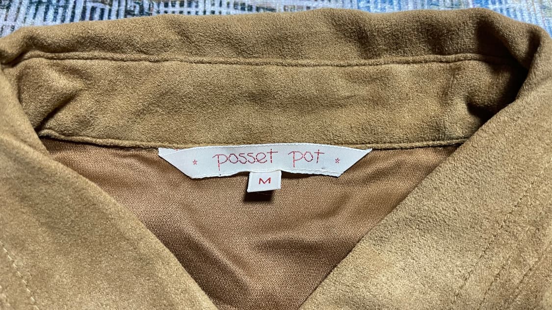 JPN 00s 일본 빈티지 Y2K 모리걸스웨이드 웨스턴 자수 패턴 셔츠 상품이미지8