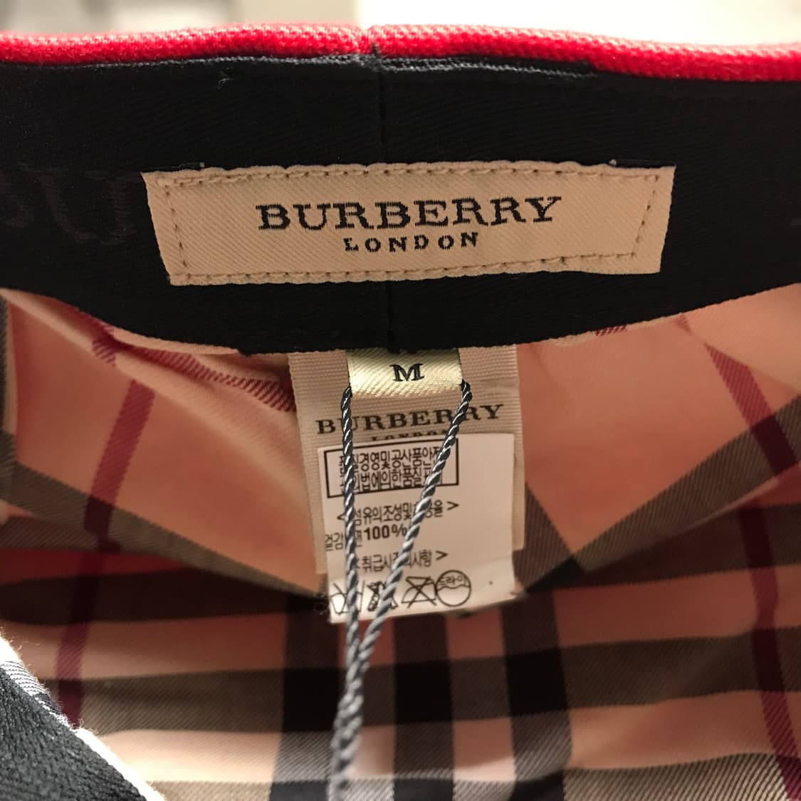 버버리 레드 헌팅캡 M 상품이미지4