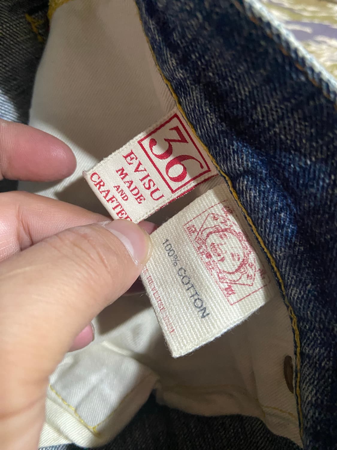 Evisu 에비수 시걸 프린팅 포인트 데님팬츠 상품이미지8