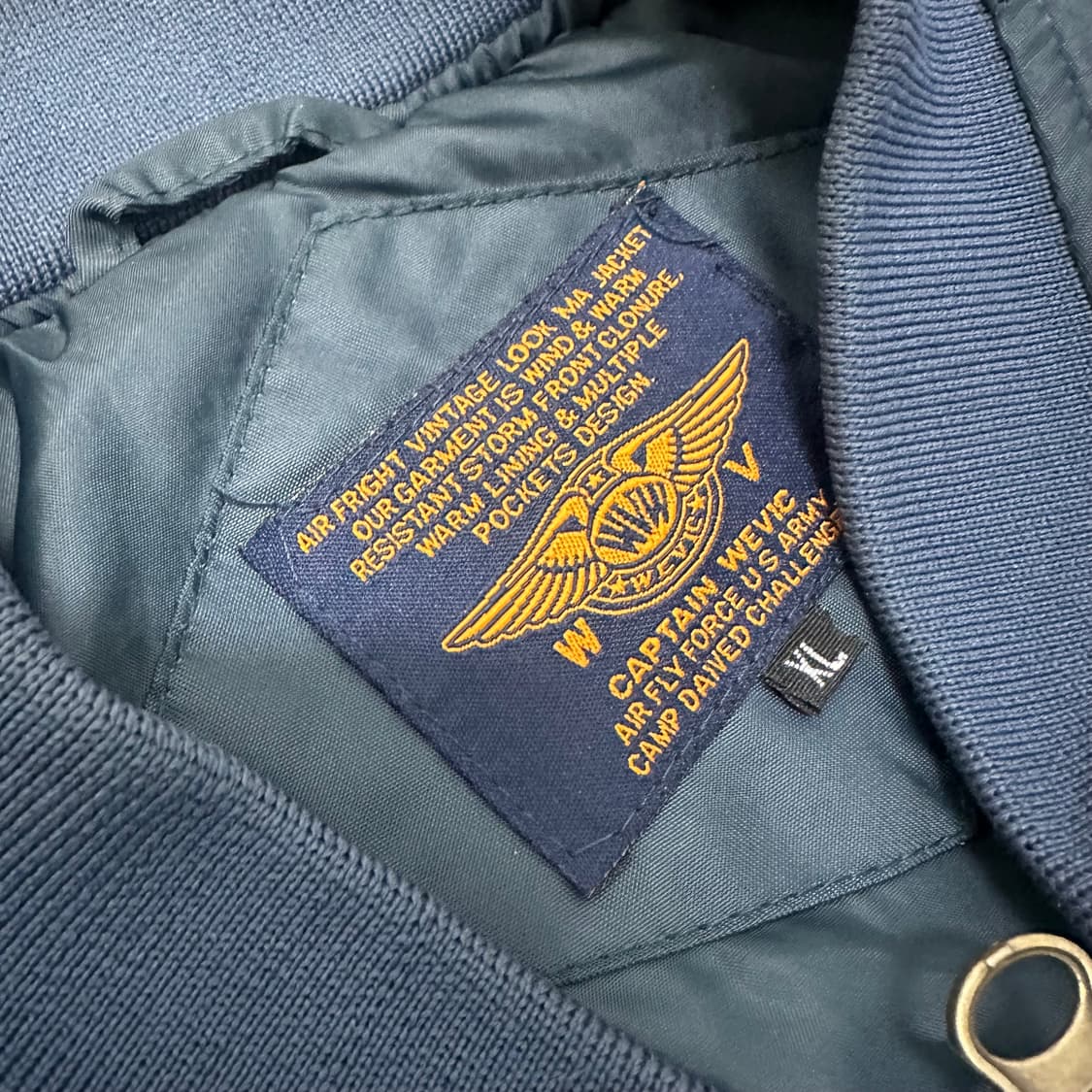 Captain Wevic US 에어포스 항공 MA-1 블루종 자켓 XL 상품이미지9