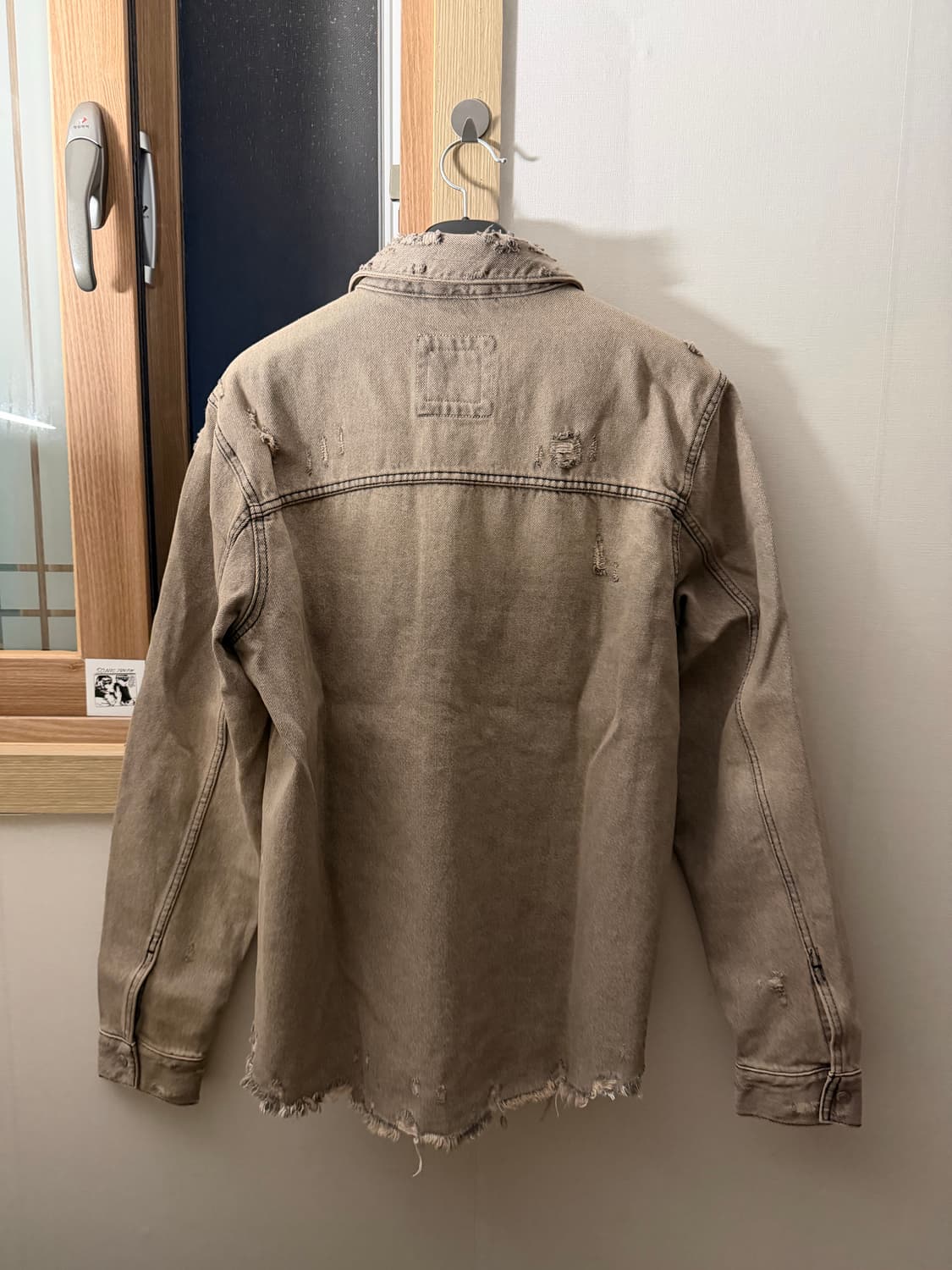 자라 zara 오버다이 디스트로이드 데미지 셔츠자켓 상품이미지5